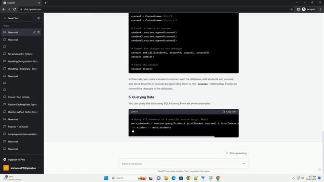 Setting up Inserting into Many to Many Database with Python SQLALchemy Sqlite смотреть онлайн