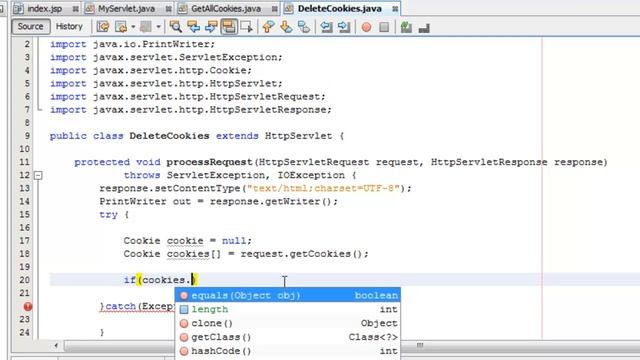 J2EE Tutorial For Beginners || Deleting Cookies In JSP Servlets || Servlets Tutorial смотреть онлайн