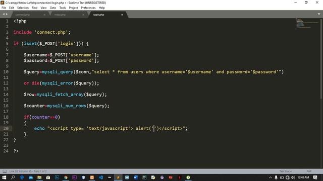 Create login page using PHP смотреть онлайн