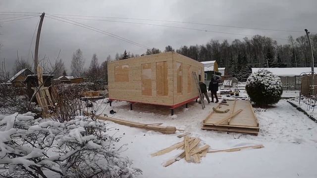 Щитовой дом за один день под ключ за 200 тысяч!