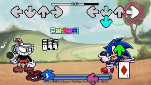 Friday Night Funkin: Sonic in Indie Cross: VS Cuphead