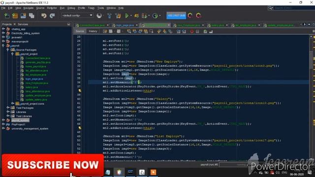 3/11 - Payroll management System | Java project | Netbeans Mysql Database | step by step | Home Pag смотреть онлайн