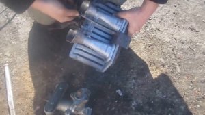 Разборка газовой колонки на цветмет. Лёгкие деньги.
