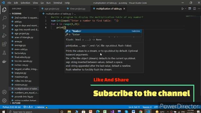 Python Program |Print Multiplication Table of Any Number | Python Examples смотреть онлайн