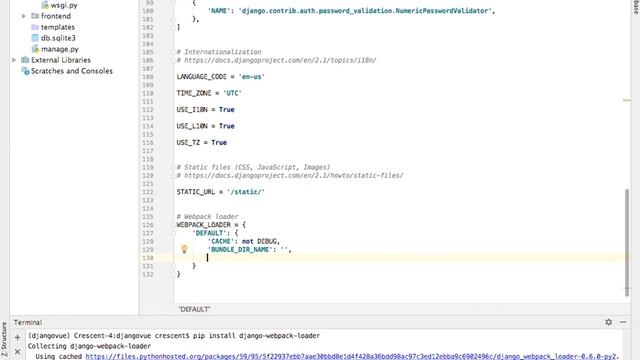 DJANGO VUE JS TUTORIAL #3 Configuring Django Webpack Loader смотреть онлайн