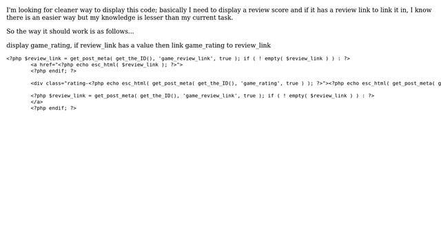 Wordpress: Easier way to display custom post meta? смотреть онлайн