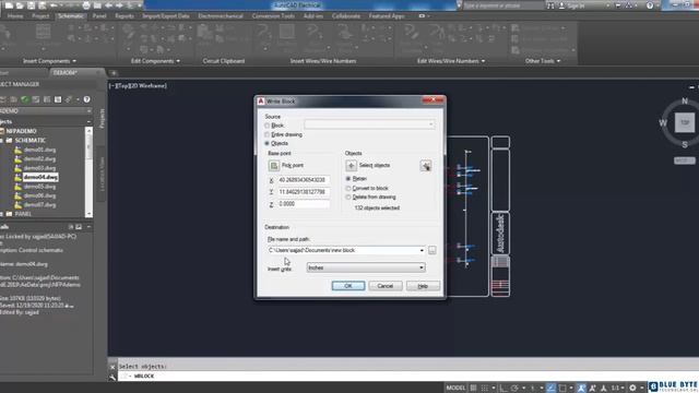 AutoCAD Electrical Tutorial - 051 - saving circuits by using wblock. смотреть онлайн