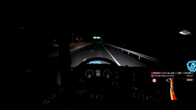 Night Driving Gameplay || Euro Truck Simulator 2 || Manual realistic Driving смотреть онлайн