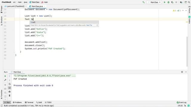 Change list symbol | iText 7 Java Tutorial Hindi | Java PDF Library смотреть онлайн