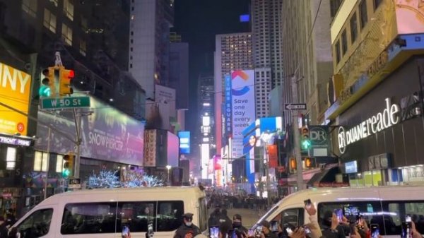 Новый год в США на Times Square 2021/New Year’s Eve 2021 from Times Square, New York