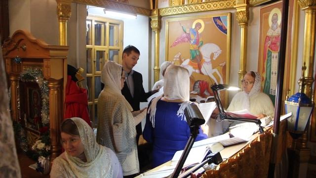 Русские Рождественские колядки. Хор Свято-Покровского храма смотреть онлайн