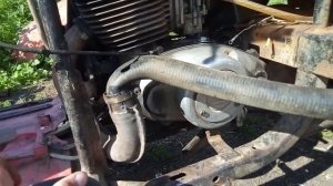 Новый выхлоп на мотоцикле Муравей