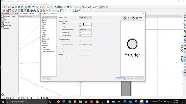 Round window with lites in Home Designer Pro 2021 смотреть онлайн