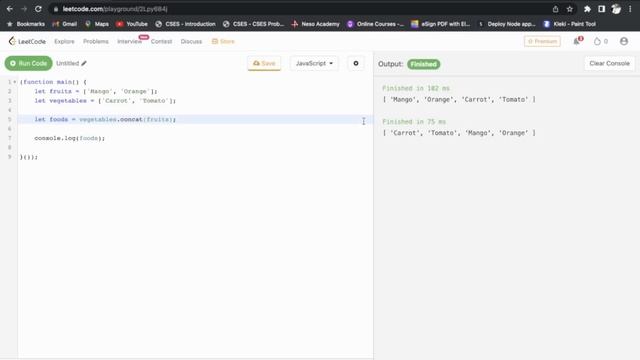 30 - Modern Javascript - Array methods: concat & slice смотреть онлайн