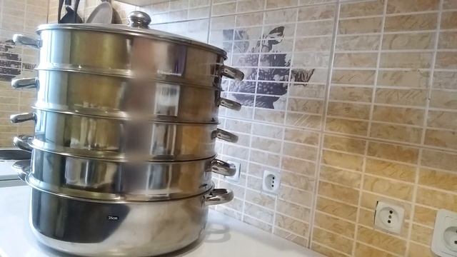 Мантоварка. Stainless steel Steamer Pan. Обзор. Maojian Stainless steel Steamer Pan сталь 14 л смотреть онлайн