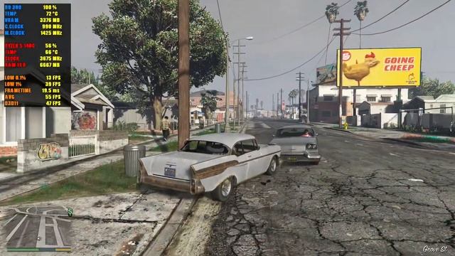 GTA V R9 380 4 GB RYZEN 5 1400 ULTRA смотреть онлайн