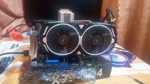 Моя история. материнская плата qd4 huananzhi x99 нет изображения.