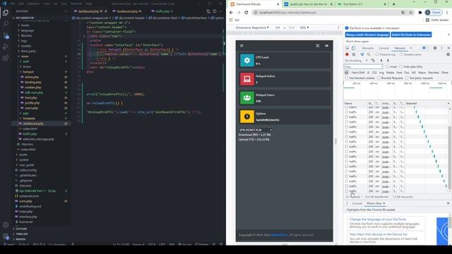 Monitoring Traffic Interface part 2 Mikrotik API #18 смотреть онлайн