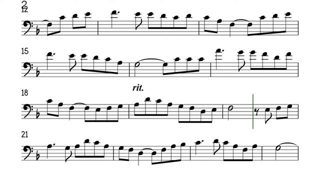 Danny Boy Londonderry Air Cello Trombone Sheet Music Backing Track Play Along Partitura смотреть онлайн