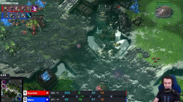 Scarlett battles Maru on the new StarCraft 2 balance patch! смотреть онлайн