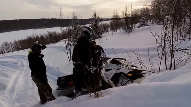 На снегоходах в Спасскую губу