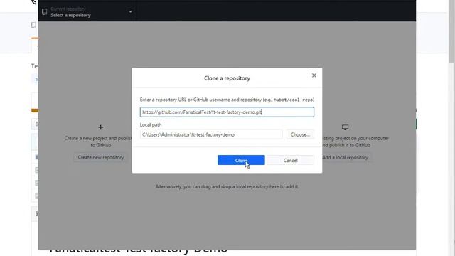 git clone ft test factory demo смотреть онлайн