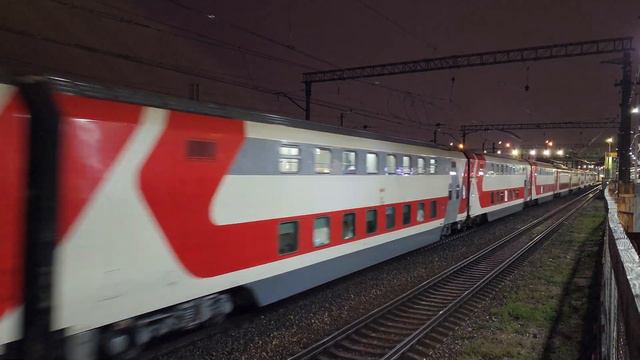 ЭП2К-188 с поездом №6 Москва - Санкт-Петербург | Рижская смотреть онлайн