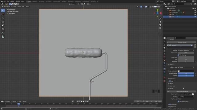Blender Tutorial - Paint Roller Effect w/ Dynamic Paint смотреть онлайн