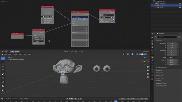 SPEED NODING / Animation Nodes Fall Off Offset Polygons смотреть онлайн