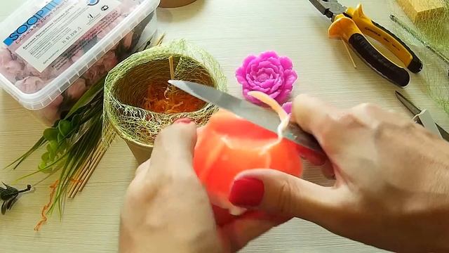 Как сделать букет из мыла в супнице ? Собираю мыльные букеты ? Мыловарение мастер-классы смотреть онлайн