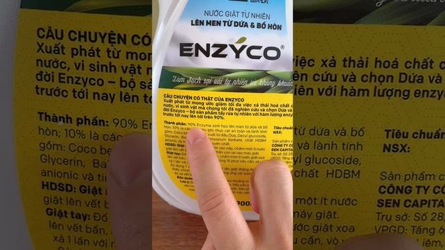 Đánh bay vết bẩn, mùi hôi quần áo với Nước giặt tự nhiên Enzyco bằng Enzyme từ dứa смотреть онлайн