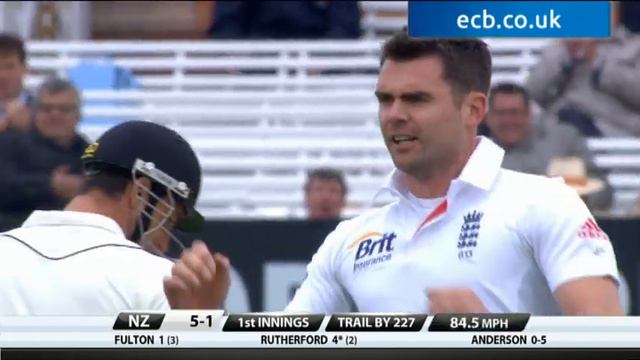 James Anderson's 300th Test wicket - England v New Zealand highlights, Day 2 Afternoon, Lord's смотреть онлайн