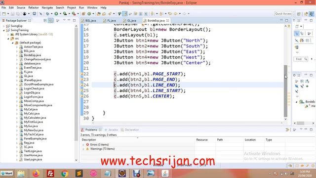 What is Layouts Managers ?and implement Border,Flow and Grid Layout in swing Hindi | Urdu -Part 1 смотреть онлайн