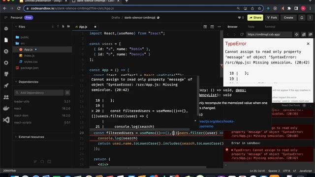 React useMemo hook смотреть онлайн