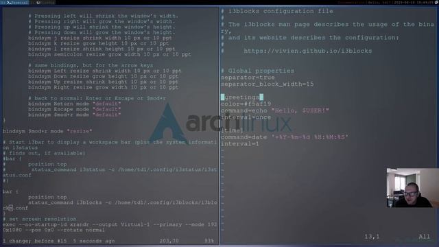 Arch Linux + i3 | Extra customization смотреть онлайн