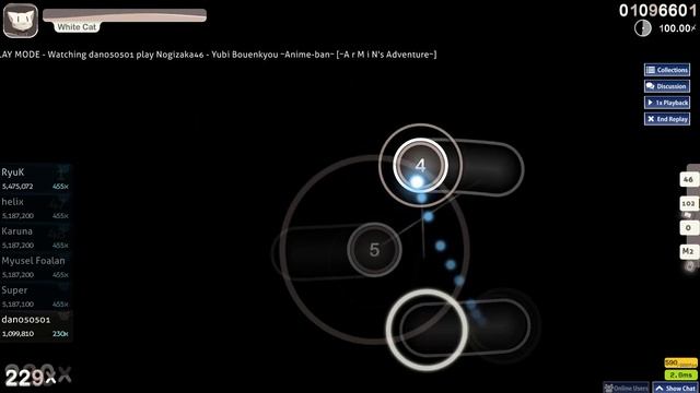 [osu!] Nogizaka46 - Yubi Bouenkyou ~Anime-ban~ [~A r M I N's Adventure~] смотреть онлайн