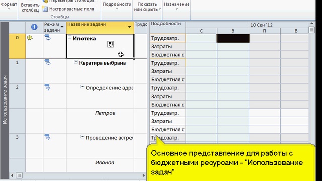 Microsoft Project 2010. Работа с бюджетным ресурсом смотреть онлайн