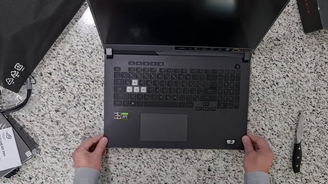 UNBOXING ASUS ROG STRIX G17 713, RYZEN 7- 4800H, RTX 3050 Ti смотреть онлайн