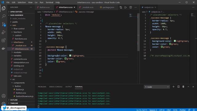 Что и для чего: миксины, наследование и функции в Sass смотреть онлайн