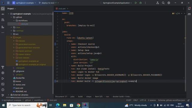 Deploy Spring Boot application to AWS EC2 using GitHub Actions смотреть онлайн