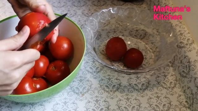 Pomidor Tuzlama, O'zining Sokida // Помидоры в Собственном Соку на Зиму // Canning Tomatoes смотреть онлайн