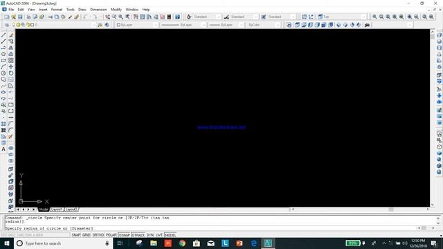 Autocad 2006 tutorial for beginners : 4 ( how to use pan command ) смотреть онлайн