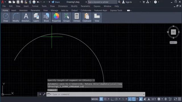 How to divide an arc into equal parts with a specific length in AutoCAD смотреть онлайн