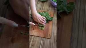 Oчень лёгкий,вкусный и полезный салатик из портулака