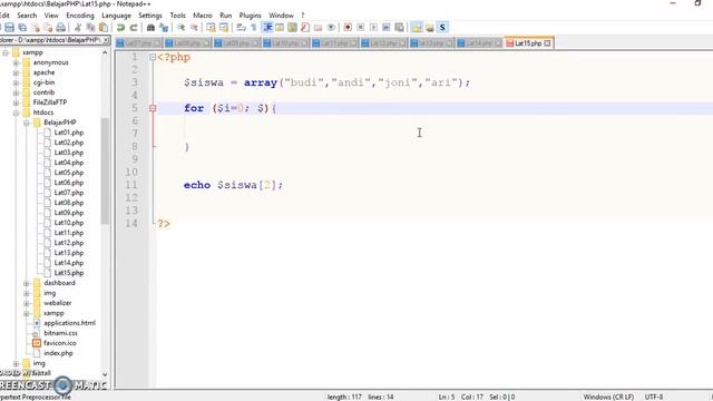 Belajar PHP - 20 - Array atau tabel PHP смотреть онлайн