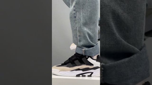 🔥Чоловічі кросівки Adidas Originals Niteball White Gray Black смотреть онлайн