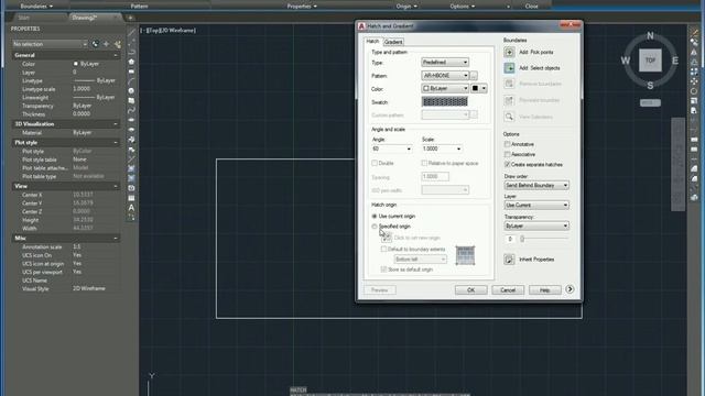 21 HATCH COMMAND AUTOCAD, HATCH TOOL AUTOCAD, HATCH DIALOG BOX ALL OPTIONS AUTOCAD, HATCH ORIGIN смотреть онлайн