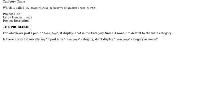 Wordpress: Post thats in Two Categories, only want to display name for one смотреть онлайн