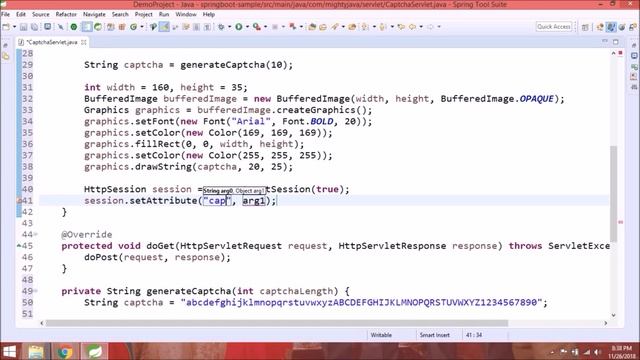Generate Captcha Code Using Java and Integrate with Spring Boot | Almighty Java смотреть онлайн