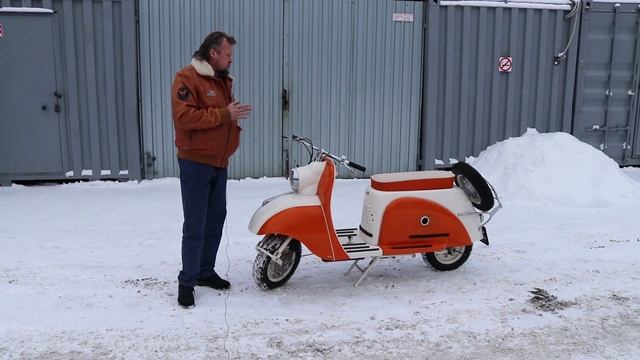 Мотороллер Тула Т-200М от мотоателье Ретроцикл. смотреть онлайн